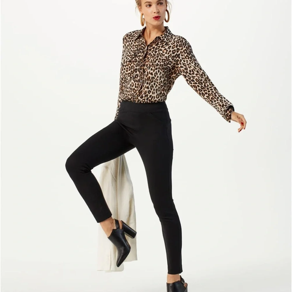 NWT Spanx Black The Perfect Pant, 4-Pocket, Ankle Length - Picture 3 of 6